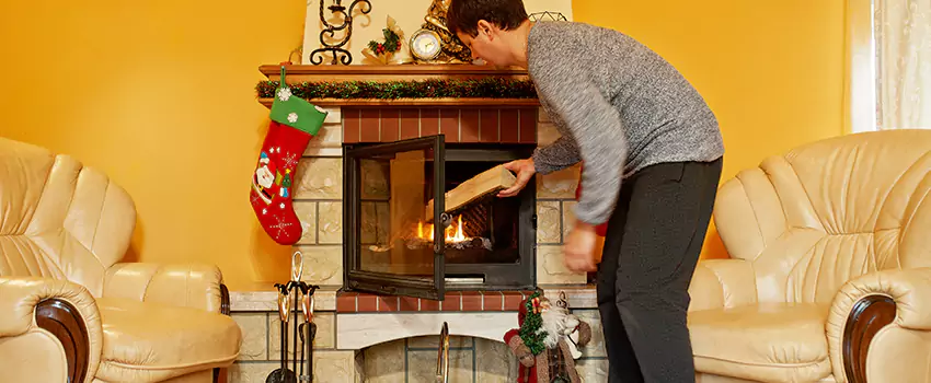 Rusted Metal Fireplace Restoration in Haverhill, Massachusetts
